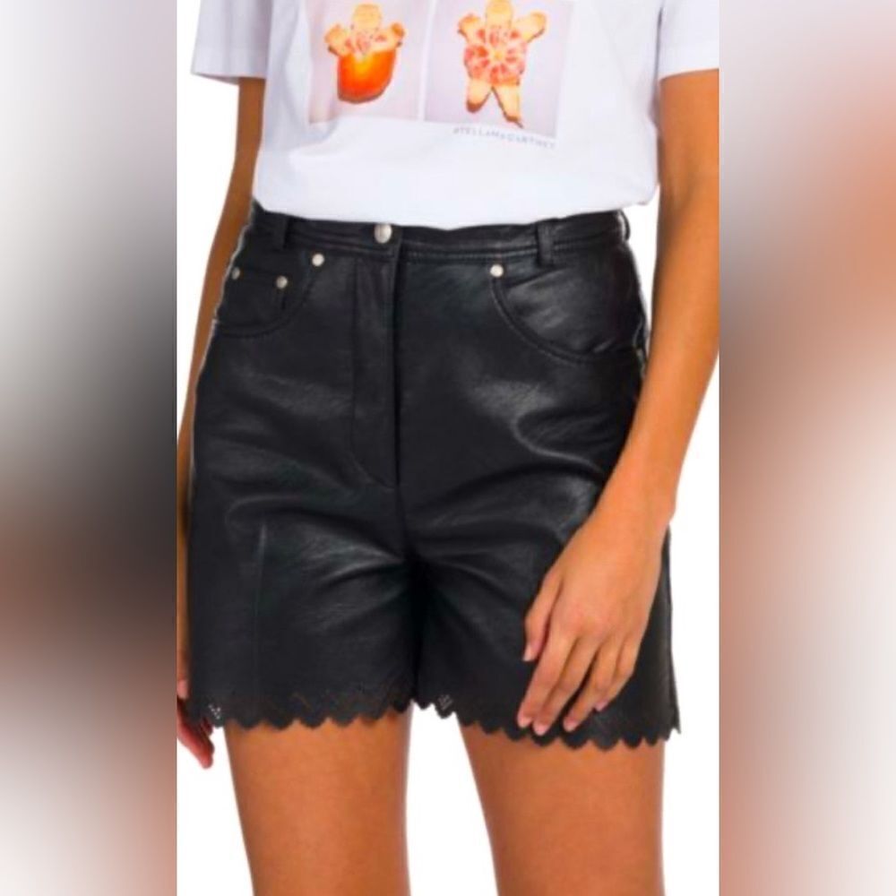 Stella McCartney Maddox Faux Leather Shorts NWT Size 46
